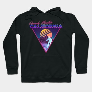 Retro Vaporwave Ski Mountain | Heavenly Mountain California | Shirts, Stickers, and More! Hoodie